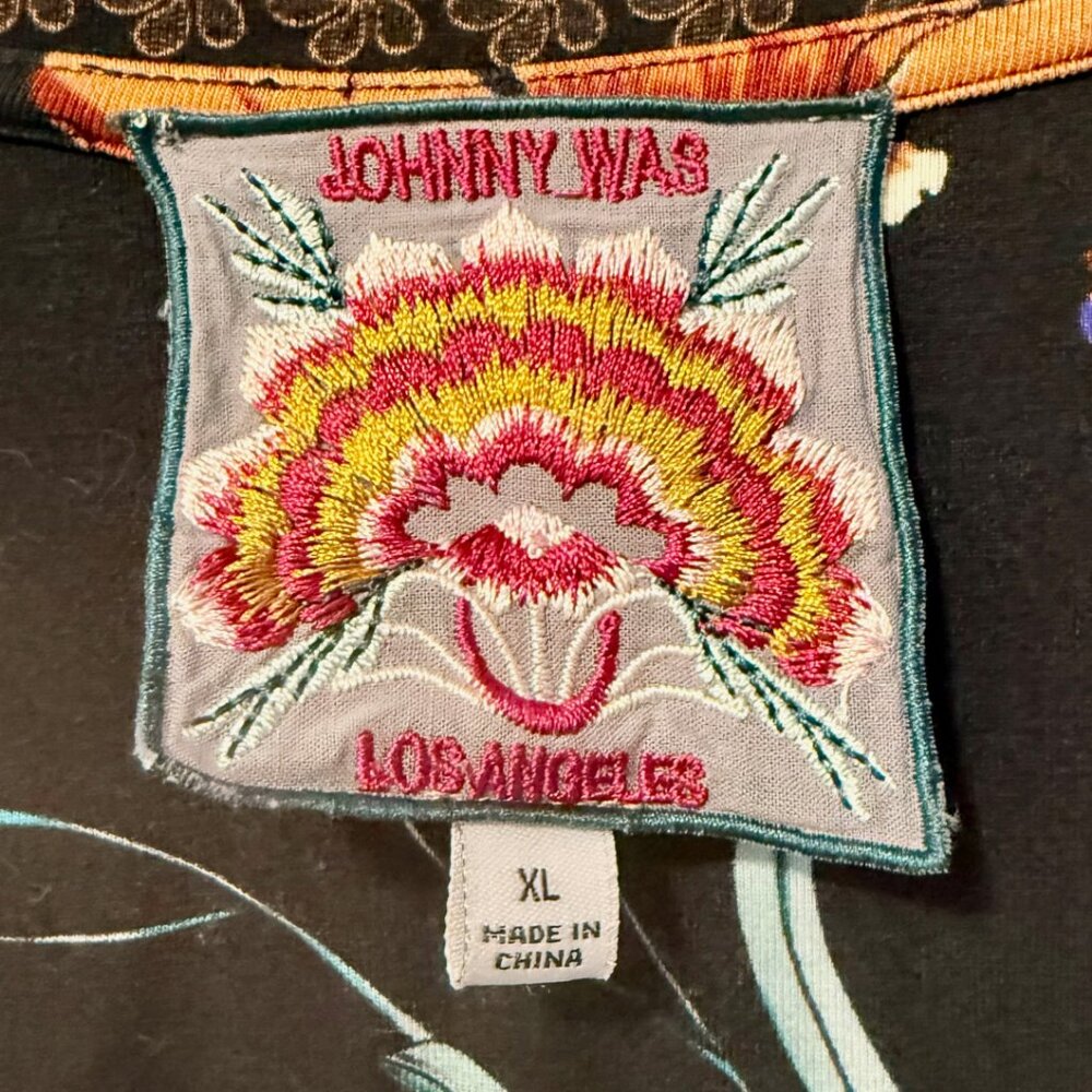 Johnny Was "Golden Spring" Swing Top 1X Floral Boho Comfy - Picture 3 of 5